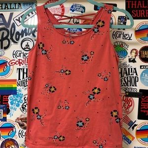 Roxy girl flowered tank